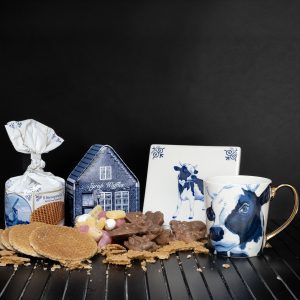 Delft blauw kadopakket met koe