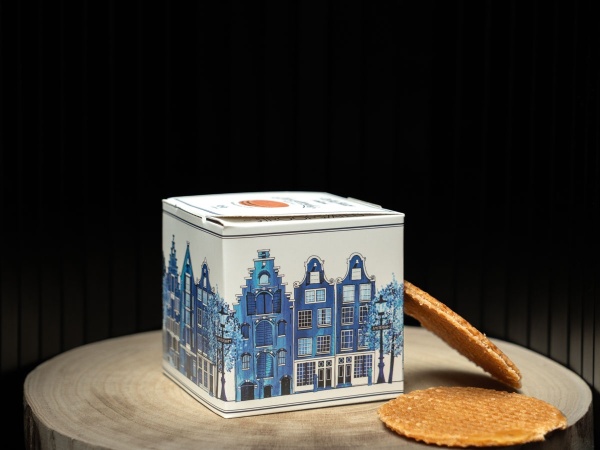 Stroopwafels in Delfts blauw gevelhuisje - Afbeelding 2