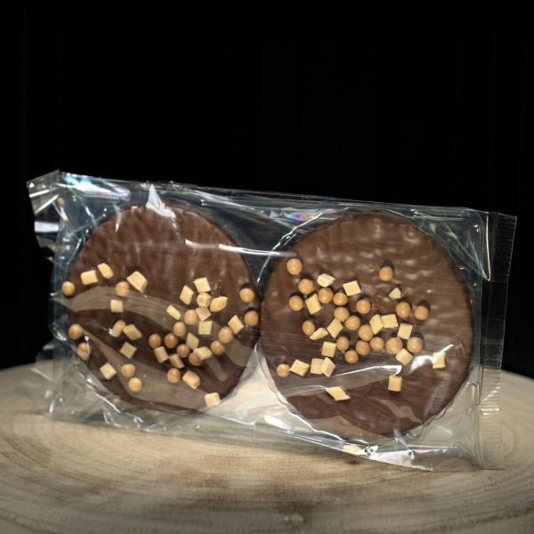 Stroopwafels in chocolade met karamel zeezout. - Afbeelding 2