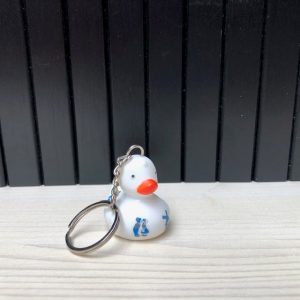 Delfts Blauwe Sleutelhanger Eend