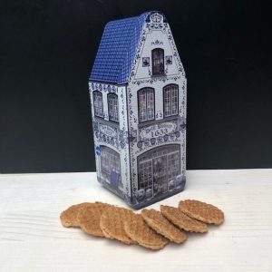 Delfts Blauw Blik met Stroopwafels
