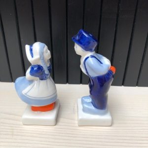 Delfts Blauw Kuspaar Man en Vrouw – Peper en Zout Stel