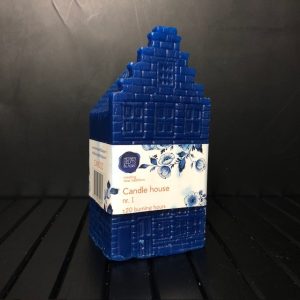 Candle House Kaars blauw– Grachtenpand Kaars