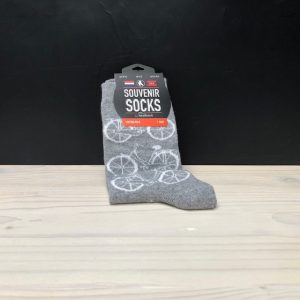 Dames sokken fiets grijs